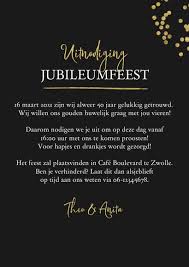 jubileum uitnodiging