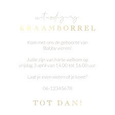 kraamfeest uitnodiging