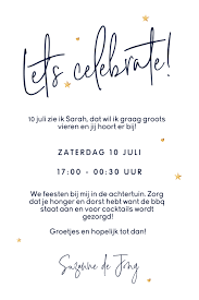 uitnodiging feest 50 jaar