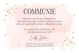 uitnodiging communie maken