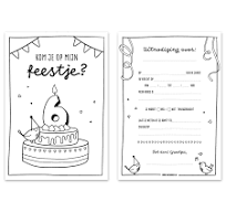 uitnodiging voor kinderfeestje