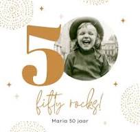 uitnodiging maken verjaardag 50 jaar