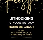 uitnodiging verjaardag man