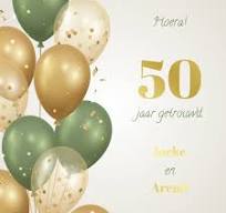 50 jarig huwelijk uitnodiging