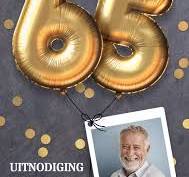 uitnodiging 65 jaar verjaardag