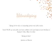 verjaardag uitnodiging voorbeeld