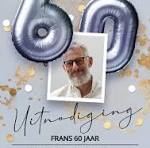 uitnodiging verjaardag 60 jaar man