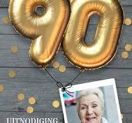 90 jaar uitnodiging