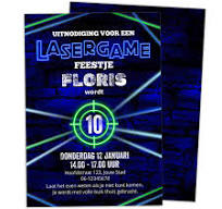 uitnodiging lasergamen