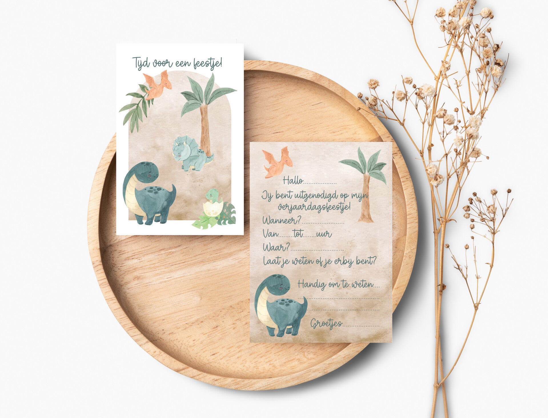 dino feestje uitnodiging