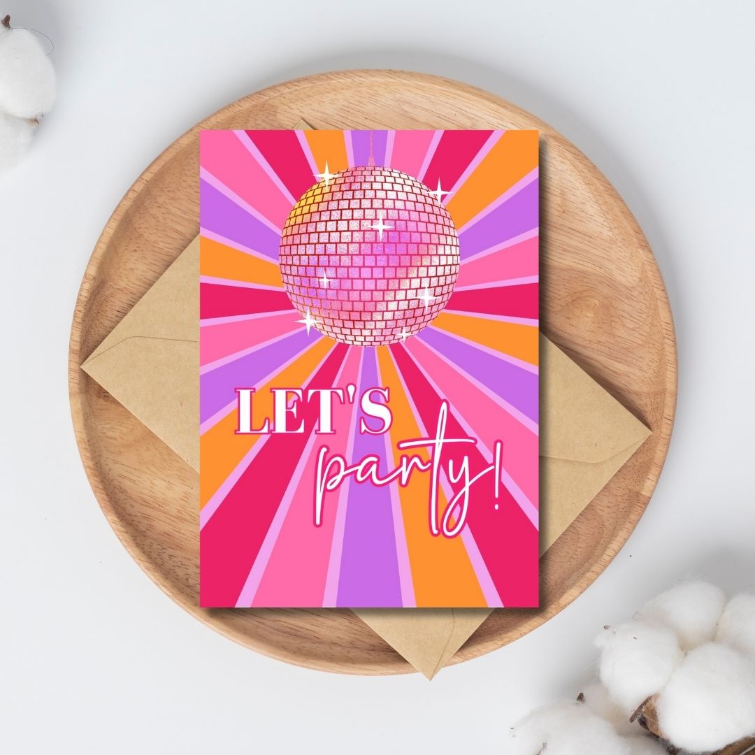 disco party uitnodiging