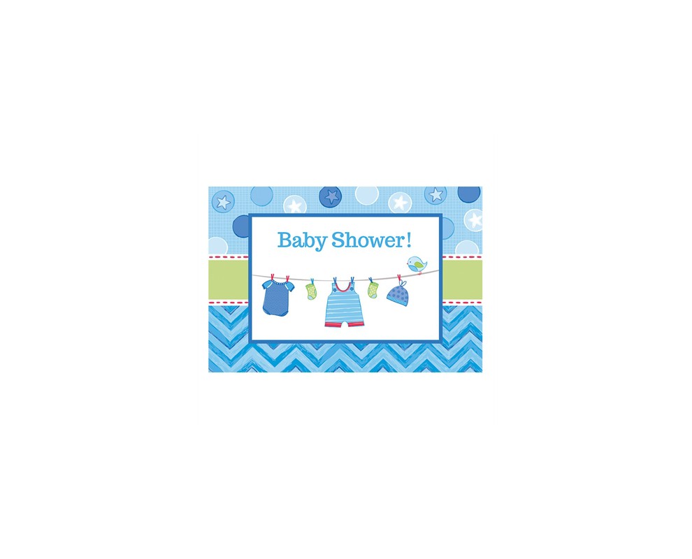 uitnodiging babyshower jongen