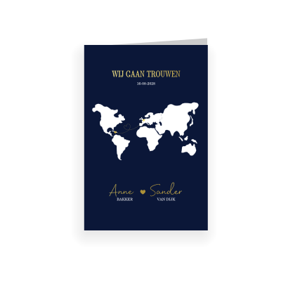 uitnodiging bruiloft buitenland