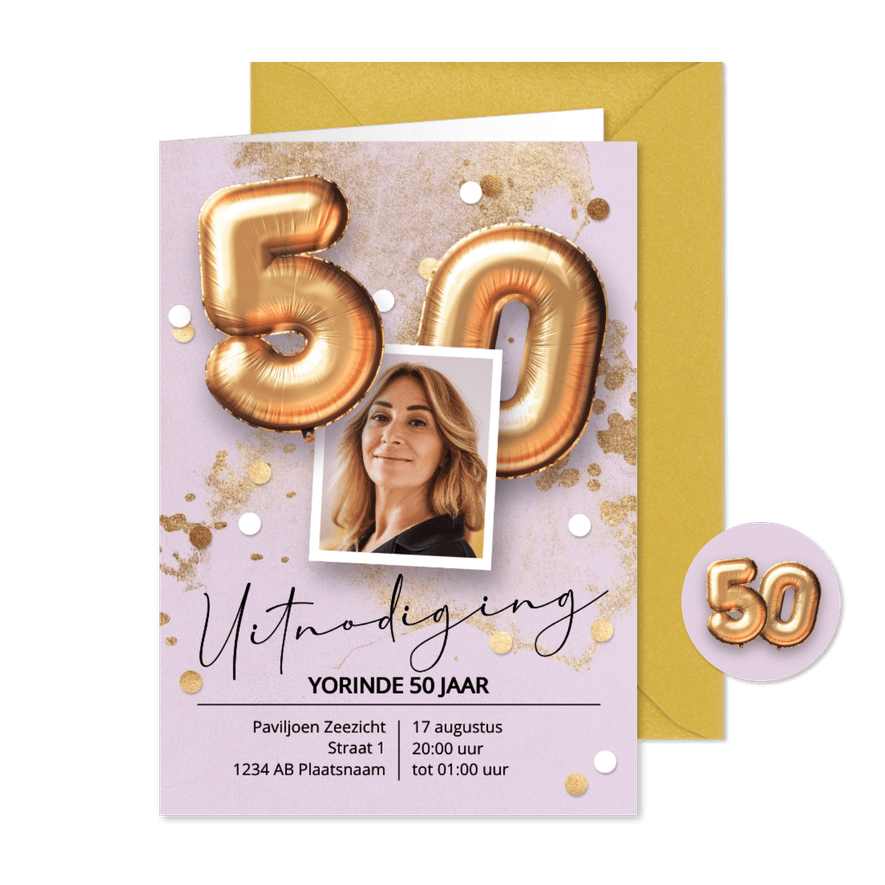 uitnodiging sarah feest