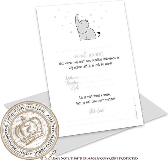 babyshower uitnodiging tekst