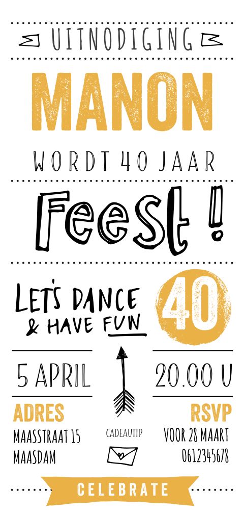 verjaardagsuitnodiging tekst