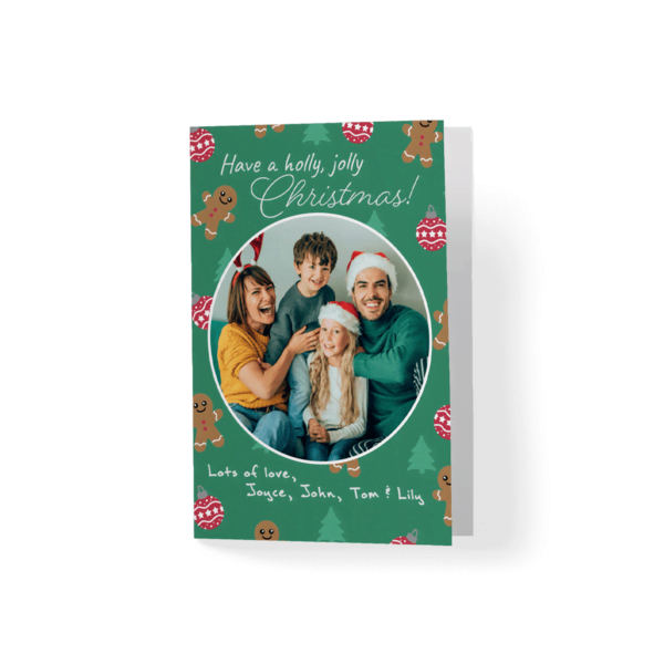 kerstkaart eigen foto