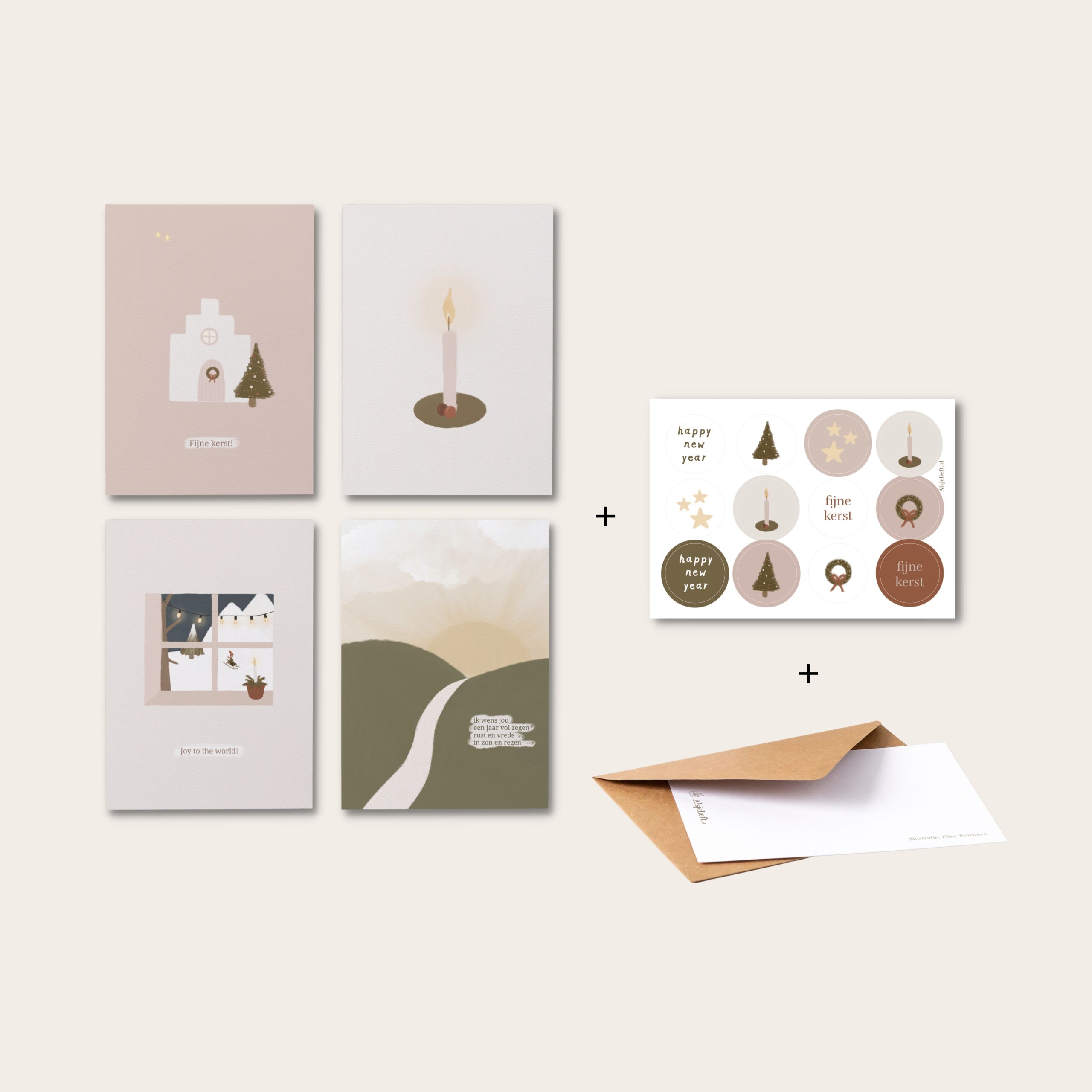 kerstkaarten set