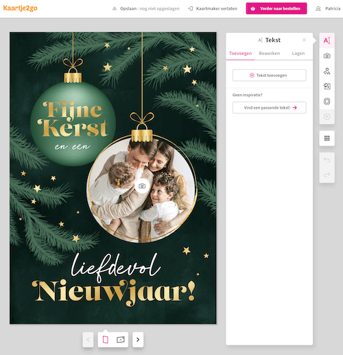 zelf kerstkaart ontwerpen