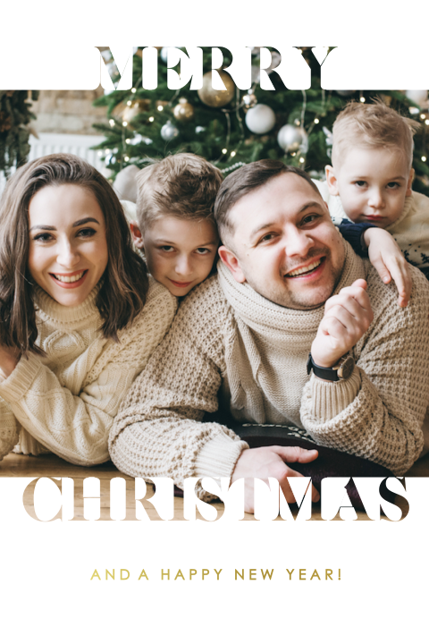 kerstkaart met foto