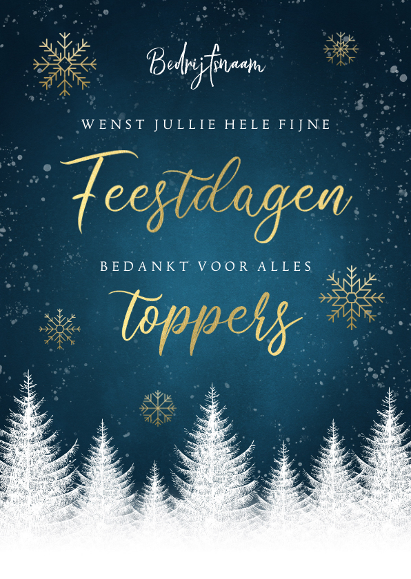 bedrijfs kerstkaart