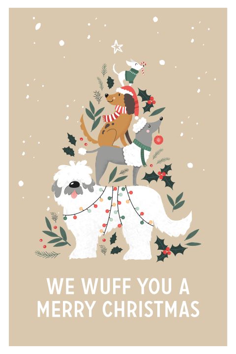 komische kerstkaart