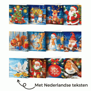 diamond painting kerstkaarten
