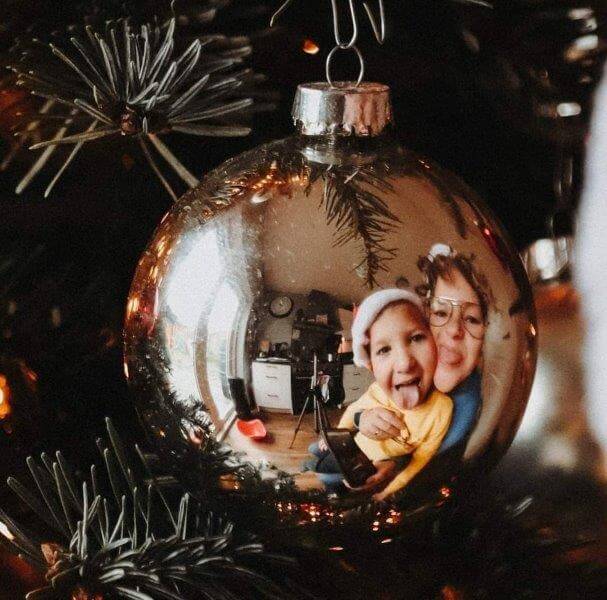 originele kerstfoto