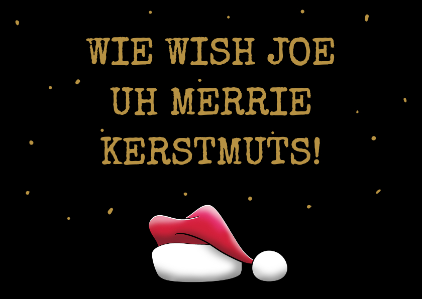 originele tekst op kerstkaart